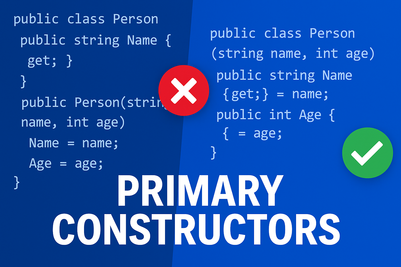 C# 12 Primary Constructors – Cleaner Classes in One Line