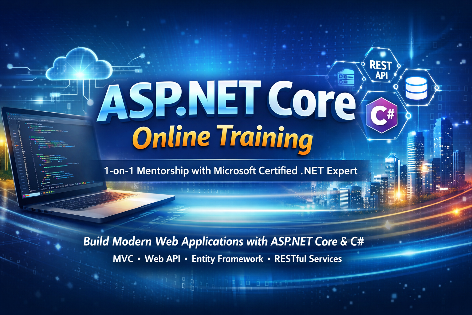 Online ASP.NET Core Training – 1-on-1 Mentorship with Microsoft Certified .NET Expert